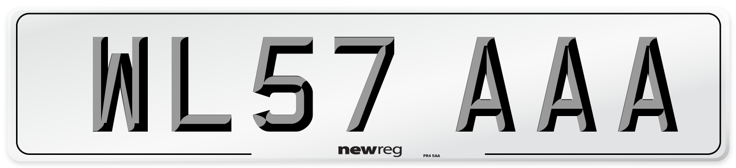 WL57 AAA Number Plate from New Reg